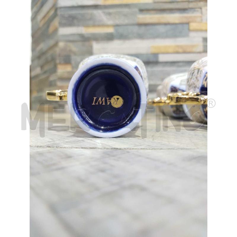TAZZINE RAWI BLU 6 PZ STILE VENEZIANO  | Mercatino dell'Usato Settimo torinese 4