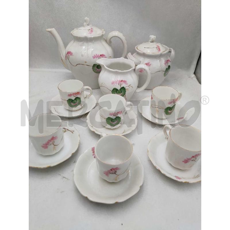 TAZZINE SERVIZIO DA SEI COMPLETO GINORI CON ROSA | Mercatino dell'Usato Settimo torinese 1