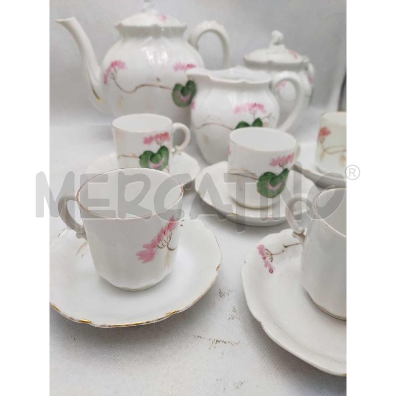 TAZZINE SERVIZIO DA SEI COMPLETO GINORI CON ROSA | Mercatino dell'Usato Settimo torinese 2