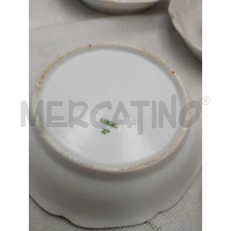 TAZZINE SERVIZIO DA SEI COMPLETO GINORI CON ROSA | Mercatino dell'Usato Settimo torinese 4