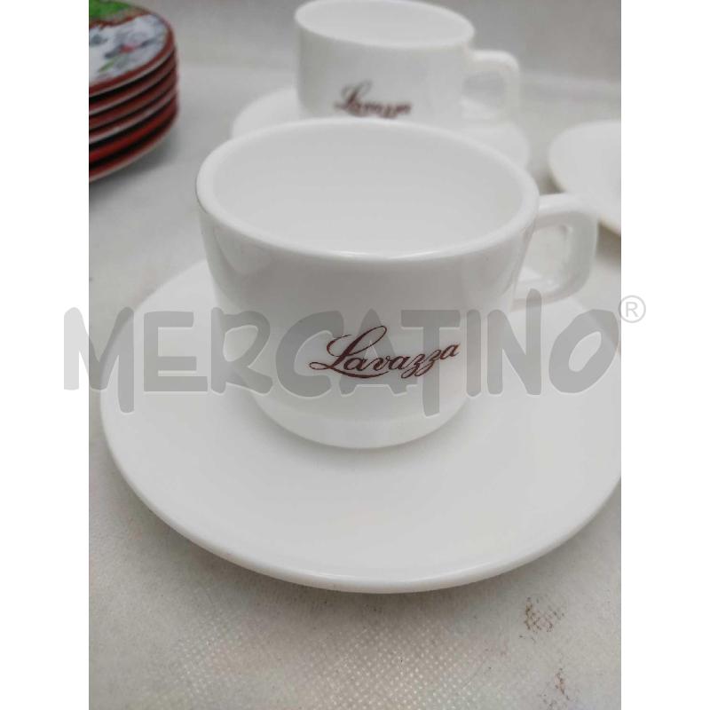 TAZZINE SET DA 4 LAVAZZA VINTAGE BIANCHI ARCOPAL FRANCESI  | Mercatino dell'Usato Settimo torinese 2