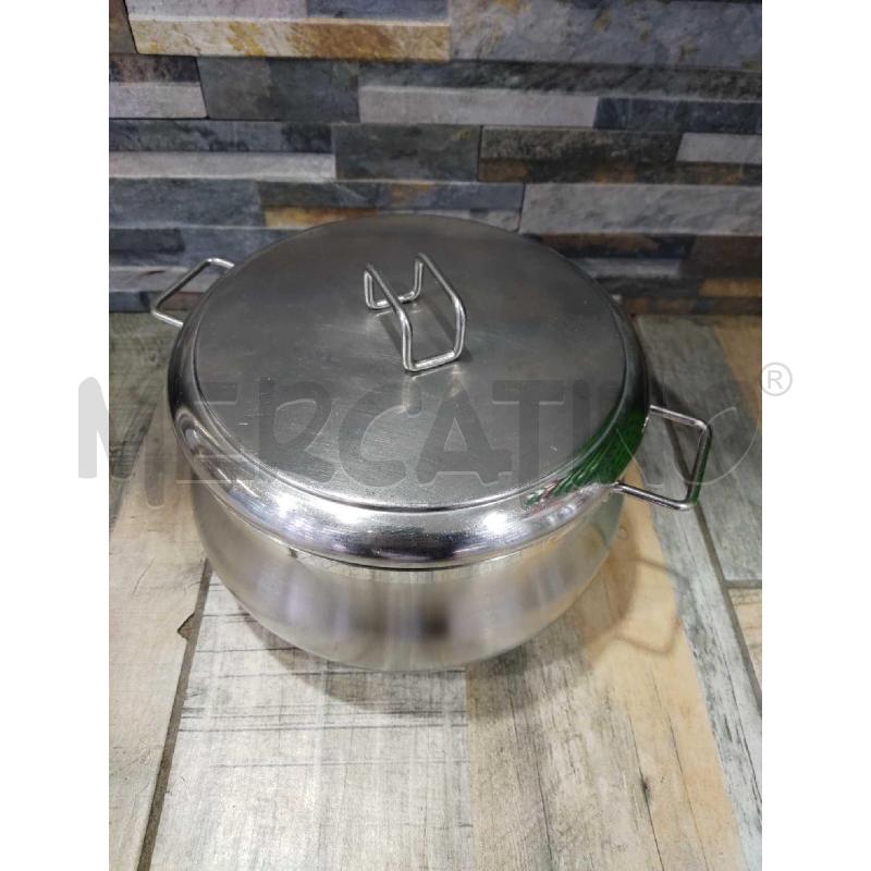 TEGAME BARAZZONI 22 INOX + COPERCHIO  | Mercatino dell'Usato Settimo torinese 1