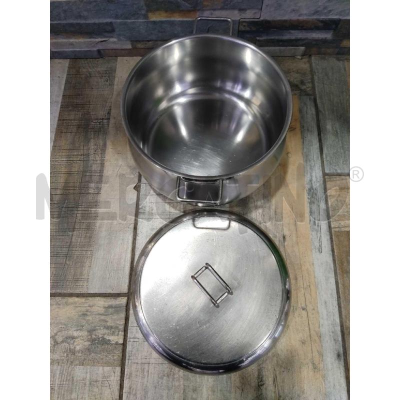 TEGAME BARAZZONI 22 INOX + COPERCHIO  | Mercatino dell'Usato Settimo torinese 2