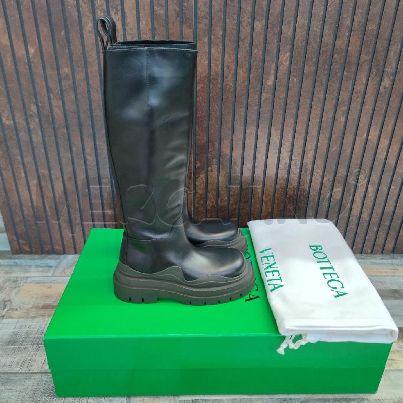 TIRE BOOT MILITARY CALF BOTTEGA VENETA NERI PELLE | Mercatino dell'Usato Settimo torinese 2