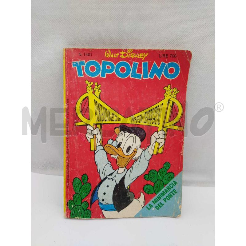 TOPOLINO N.1401 NUMERO RARO ANNO 1982 - DISNEY MONDADORI BUONO+ | Mercatino dell'Usato Settimo torinese 1