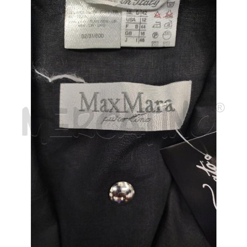 TOP CASACCHINA SMANICATA MAXMARA LINO NERA | Mercatino dell'Usato Settimo torinese 3