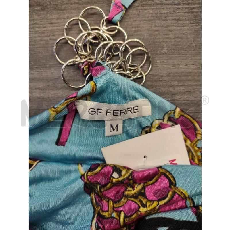 TOP GF FERRE' AZZURRO VIOLA CATENE | Mercatino dell'Usato Settimo torinese 5