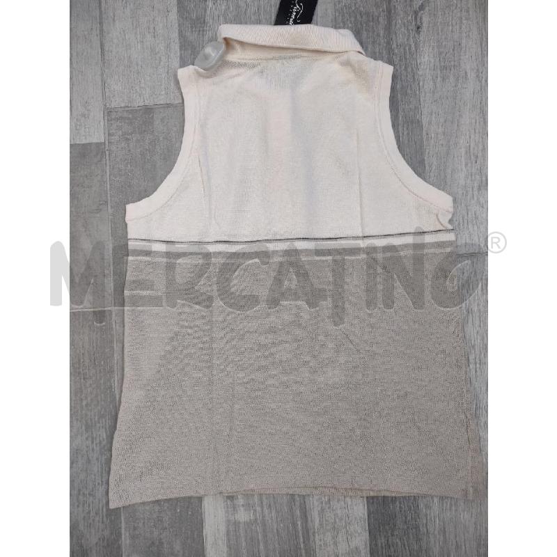TOP LACOSTE COLLETTO BEIGE PANNA | Mercatino dell'Usato Settimo torinese 2