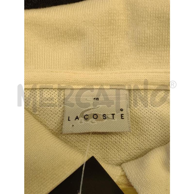 TOP LACOSTE COLLETTO BEIGE PANNA | Mercatino dell'Usato Settimo torinese 3