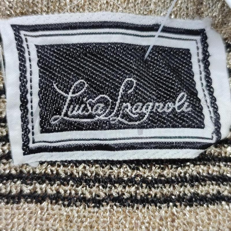 TOP LUISA SPAGNOLI LUREX DORATO RIGHE NERE | Mercatino dell'Usato Settimo torinese 3