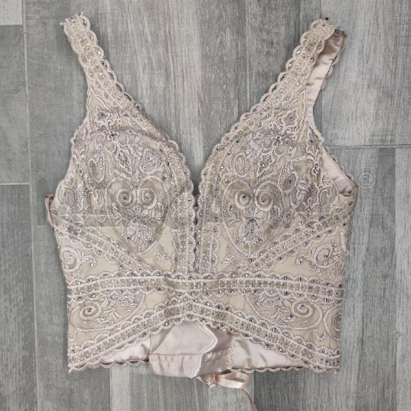 TOP NEVA COUTURE ROSA PERLINE RICAMATO | Mercatino dell'Usato Settimo torinese 1