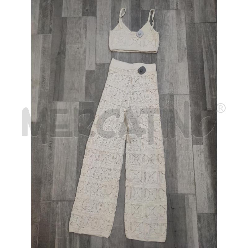 TOP+PANTALONE THE DROP BEIGE RICAMO  | Mercatino dell'Usato Settimo torinese 2