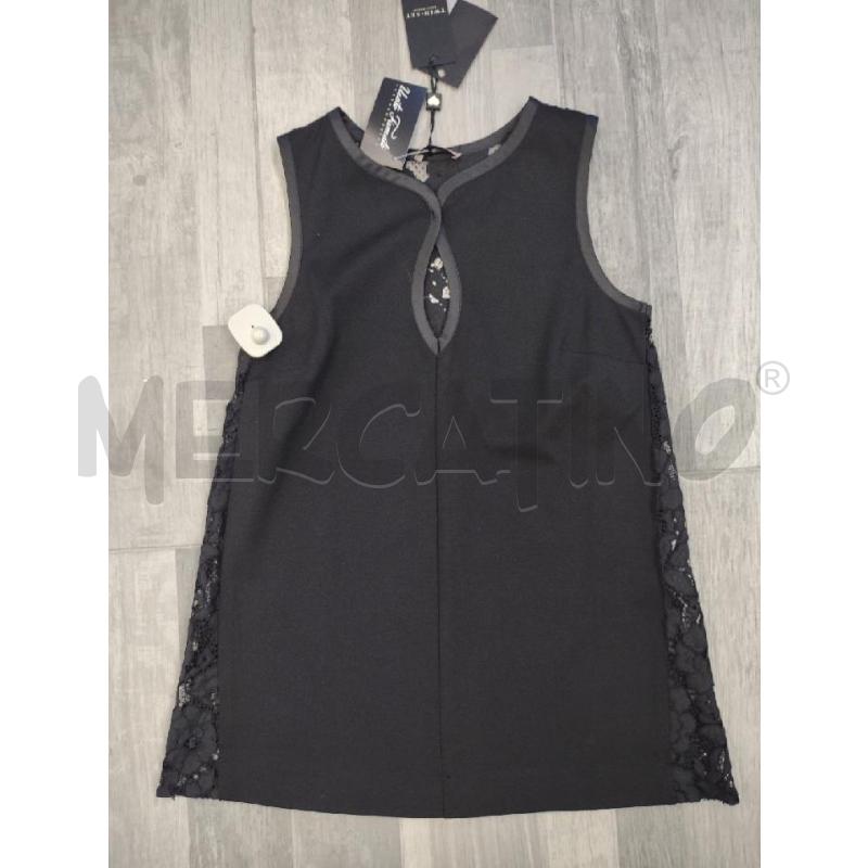 TOP SCEE TWIN SET NERO RETRO PIZZO NUOVO | Mercatino dell'Usato Settimo torinese 1