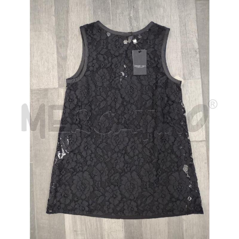 TOP SCEE TWIN SET NERO RETRO PIZZO NUOVO | Mercatino dell'Usato Settimo torinese 2