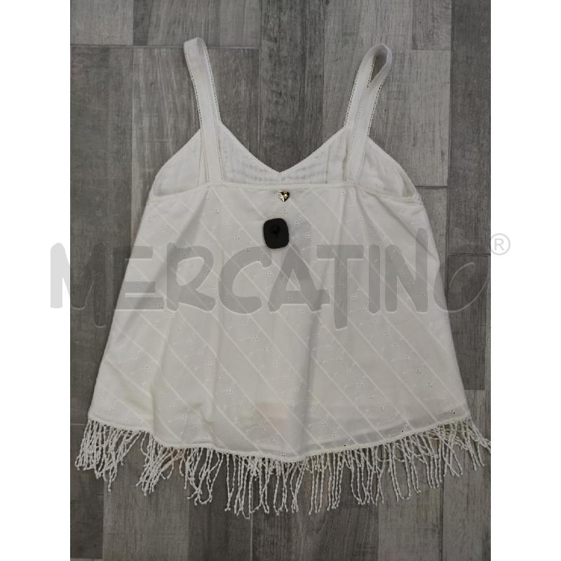TOP TWINSET BIANCO FONDO FRANGE | Mercatino dell'Usato Settimo torinese 2