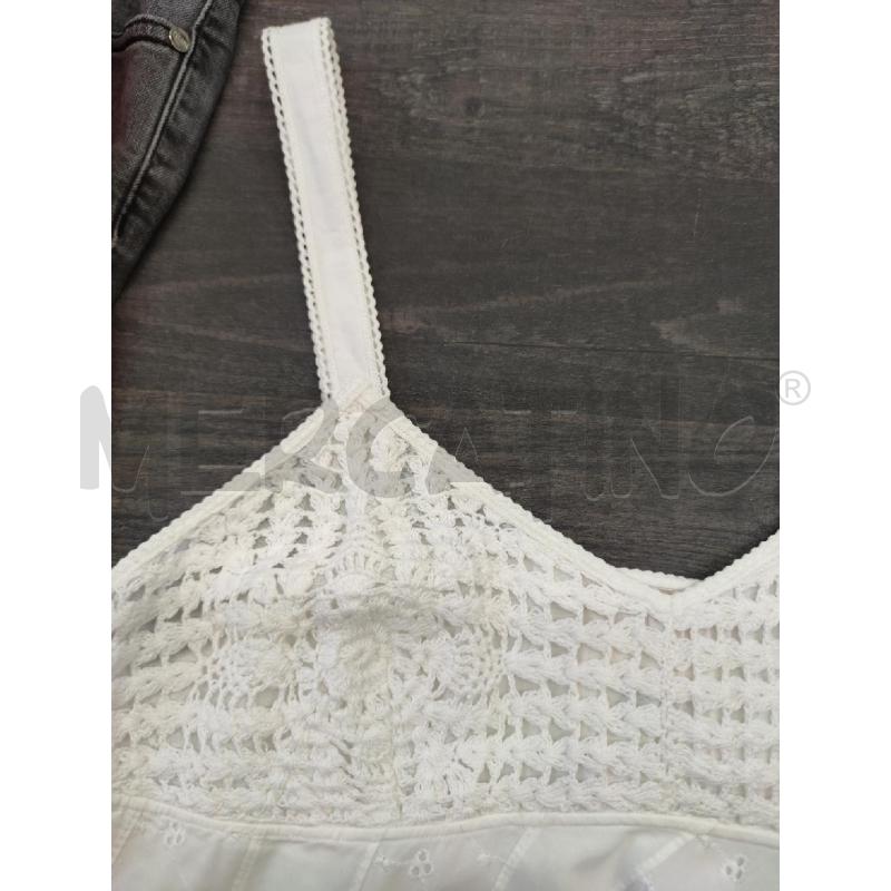 TOP TWINSET BIANCO FONDO FRANGE | Mercatino dell'Usato Settimo torinese 4