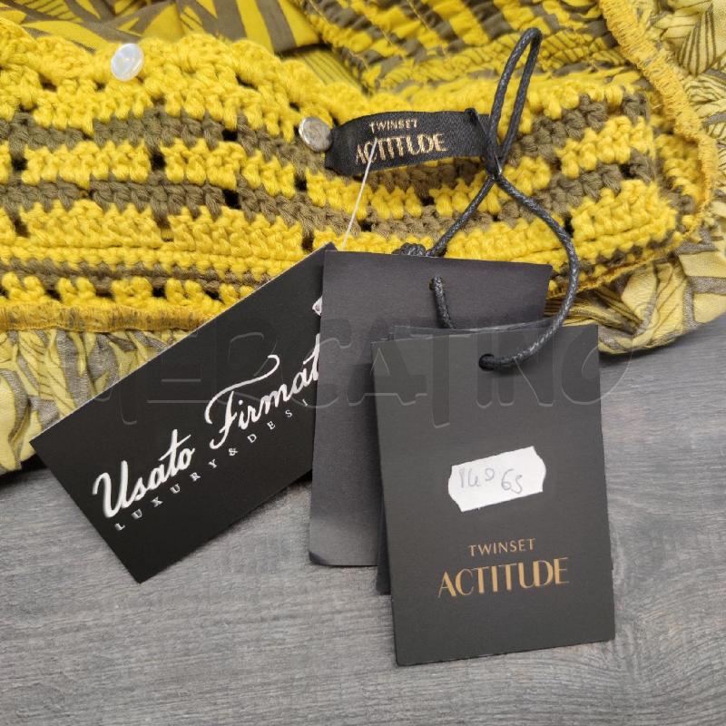 TOP TWIN SET ACTITUDE GIALLO FIORI  | Mercatino dell'Usato Settimo torinese 4