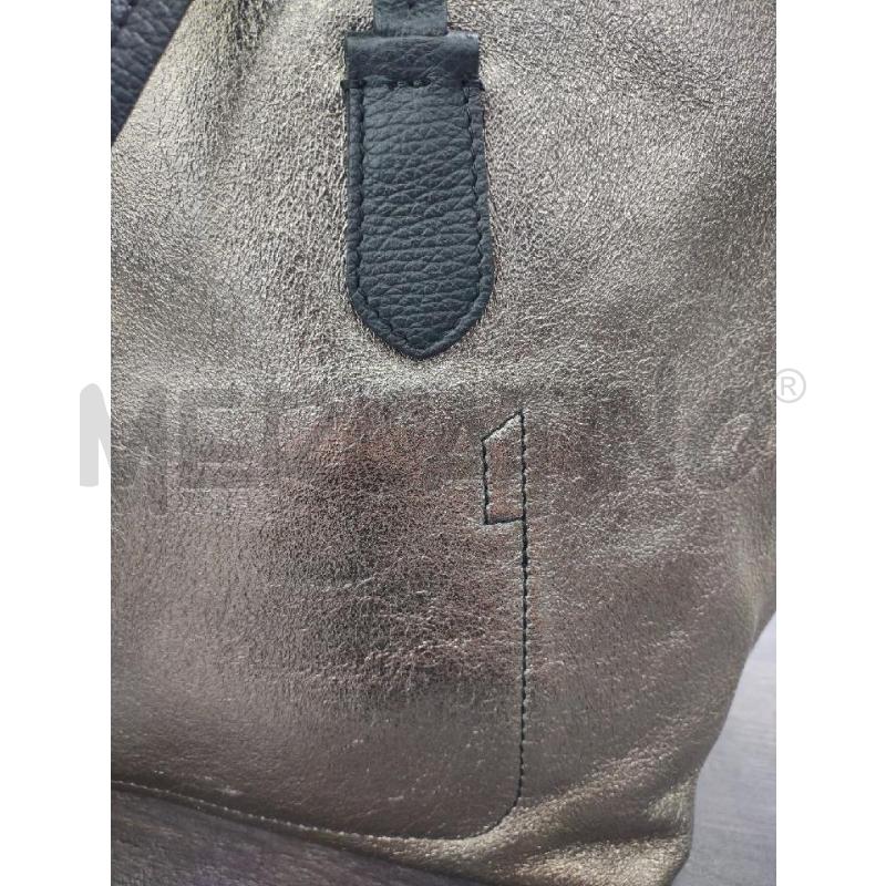 TOTE BAG PATRIZIA PETE PELLE NERA/ORO | Mercatino dell'Usato Settimo torinese 4