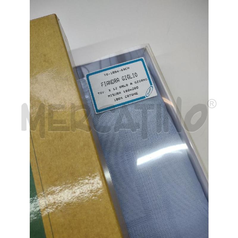 TOVAGLIA X12 180X280 AZZURRA SCATOLA | Mercatino dell'Usato Settimo torinese 2