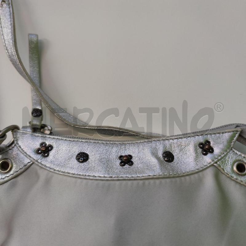 TRACOLLA DONNA COCCINELLE RASO PELLE ARGENTO  | Mercatino dell'Usato Settimo torinese 5