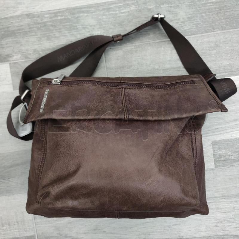 TRACOLLA DONNA PELLE MANDARINA DUCK MARRONE | Mercatino dell'Usato Settimo torinese 1