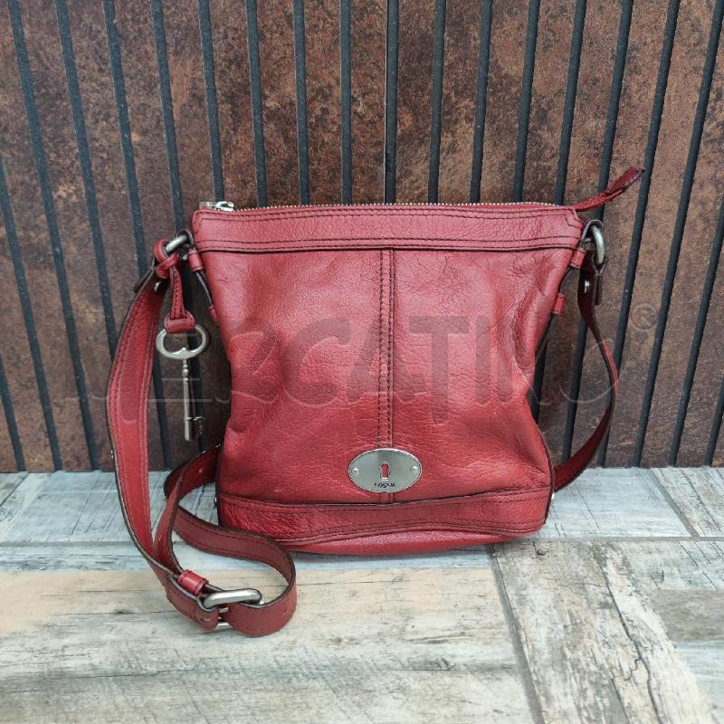 TRACOLLA DONNA PELLE MATTONE FOSSIL  | Mercatino dell'Usato Settimo torinese 1