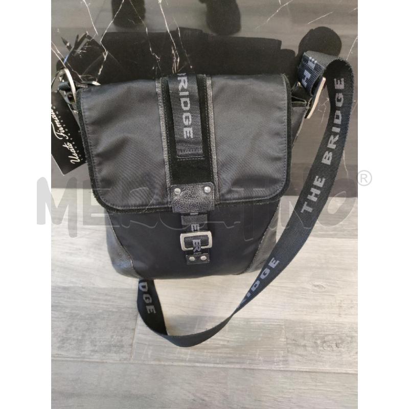 TRACOLLA DONNA THE BRIDGE PELLE NERA  | Mercatino dell'Usato Settimo torinese 1