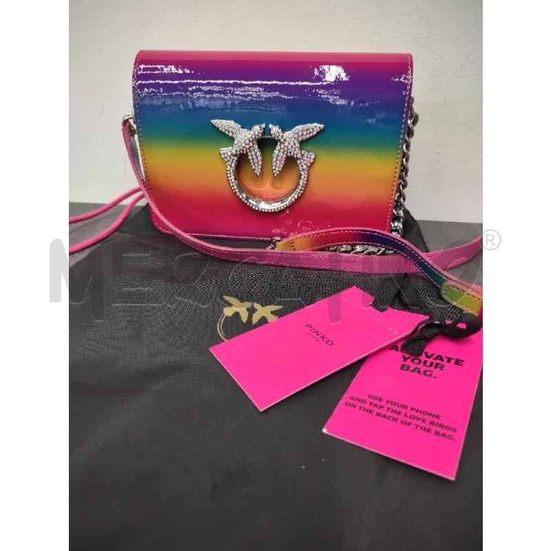 TRACOLLA PINKO MULTICOLOR LOGO STRASS | Mercatino dell'Usato Settimo torinese 1