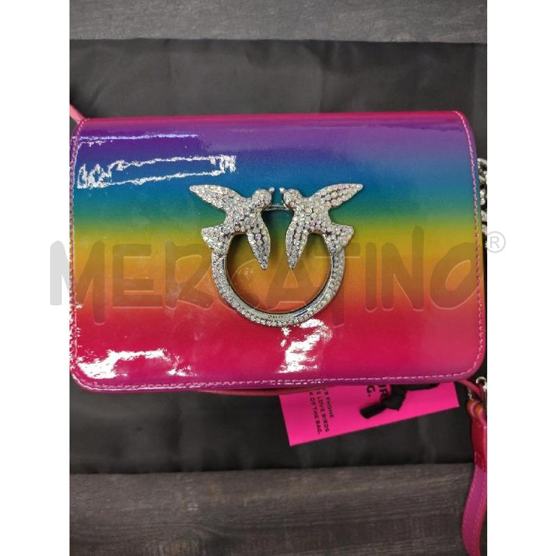 TRACOLLA PINKO MULTICOLOR LOGO STRASS | Mercatino dell'Usato Settimo torinese 2