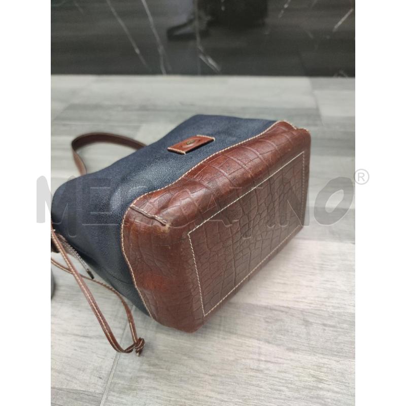TRACOLLINA DONNA THE B RIDGE BLU MARRONE STAMPA COCCO  | Mercatino dell'Usato Settimo torinese 4