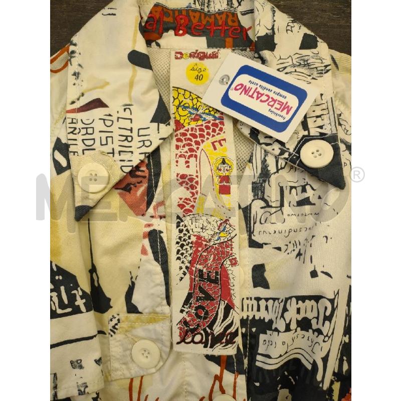 TRENCH DONNA DESIGUAL BIANCA FANTASIA | Mercatino dell'Usato Settimo torinese 3