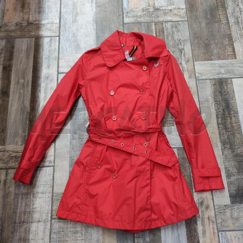TRENCH DONNA KWAY ARANCIO SFODERATO | Mercatino dell'Usato Settimo torinese 1