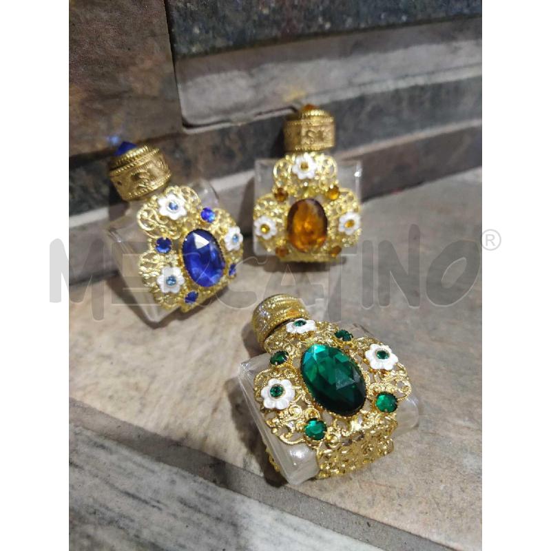 TRIS PROFUMIERE PICCOLE VERDE BLU E GIALLO | Mercatino dell'Usato Settimo torinese 1