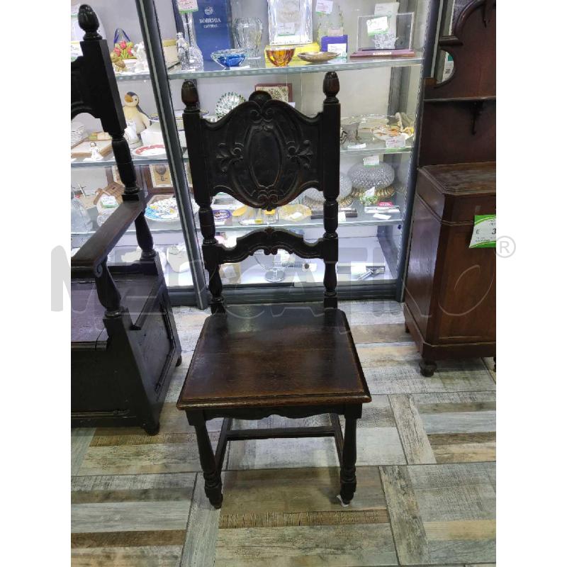TRITTICO ROVERE PANCA CON DUE SEDIE INIZI 900 | Mercatino dell'Usato Settimo torinese 3