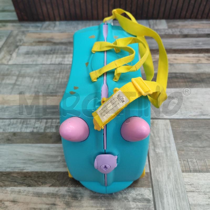 TROLLEY TRUNKI AZZURRE MANICI GIALLI  | Mercatino dell'Usato Settimo torinese 2