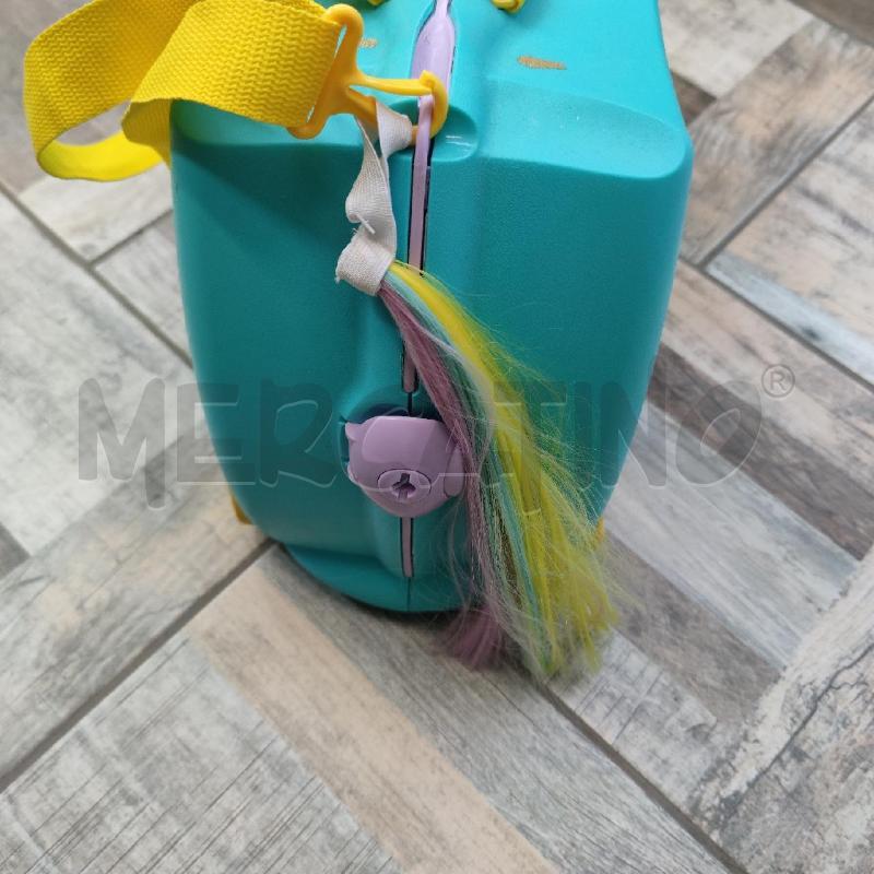 TROLLEY TRUNKI AZZURRE MANICI GIALLI  | Mercatino dell'Usato Settimo torinese 3