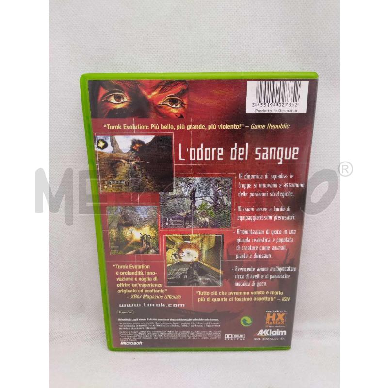 TUROK EVOLUTION VIDEO GIOCO XBOX CON MANUALE | Mercatino dell'Usato Settimo torinese 2