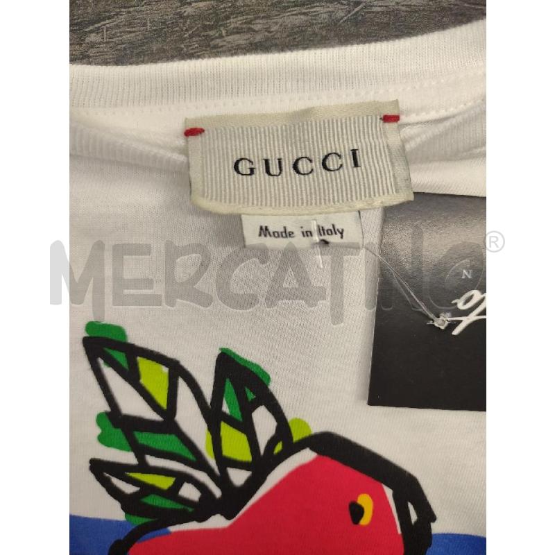 T SHIRT BAMBINO GUCCI BIANCA FRAGOLA | Mercatino dell'Usato Settimo torinese 2