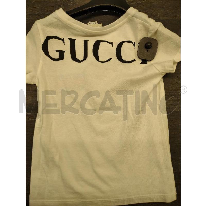 T SHIRT BAMBINO GUCCI BIANCA FRAGOLA | Mercatino dell'Usato Settimo torinese 4