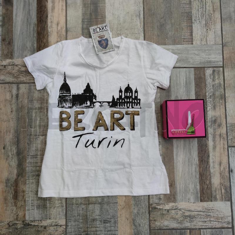 T SHIRT DONNA BE ART VESTIL TORINO NUOVA BIANCA  | Mercatino dell'Usato Settimo torinese 1