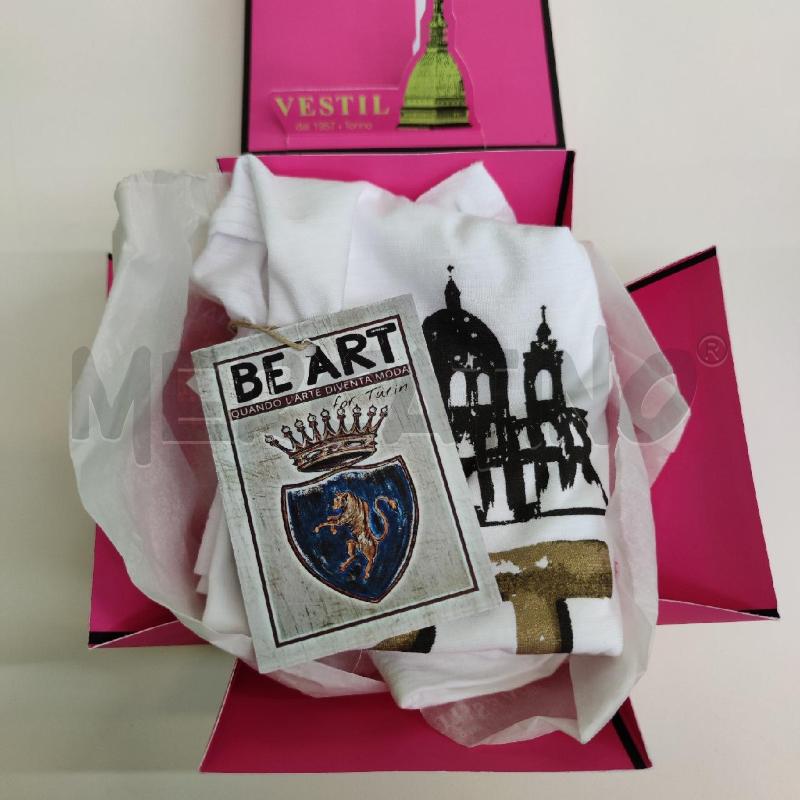 T SHIRT DONNA BE ART VESTIL TORINO NUOVA BIANCA  | Mercatino dell'Usato Settimo torinese 4