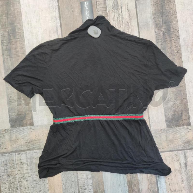 T SHIRT DONNA GUCCI NERA BANDA ROSSA VERDE  | Mercatino dell'Usato Settimo torinese 2
