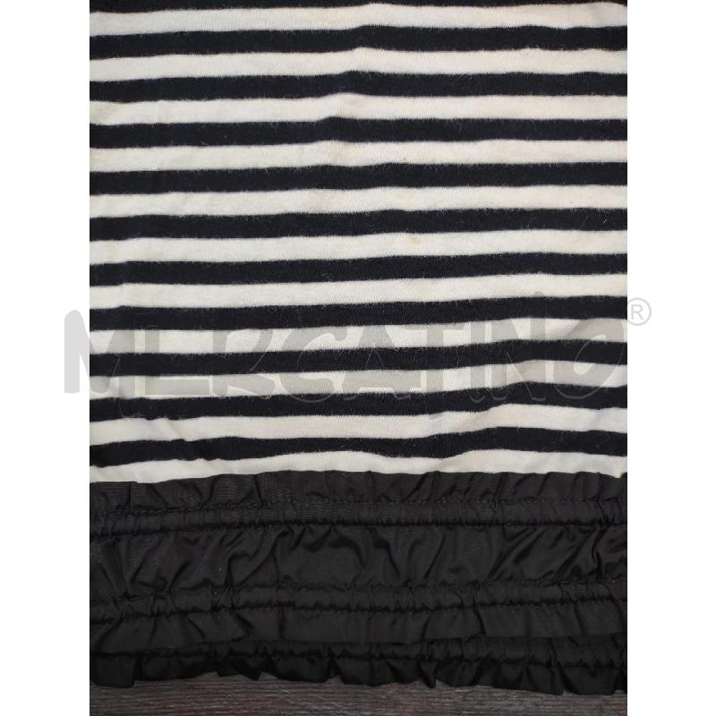 T SHIRT DONNA MONCLER RIGHE NERE BIANCHE ROUGE FONDO | Mercatino dell'Usato Settimo torinese 3