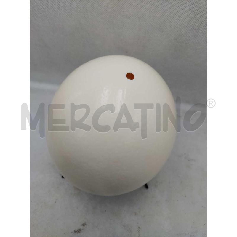 UOVO BIANCO CON BASE METALLO | Mercatino dell'Usato Settimo torinese 2