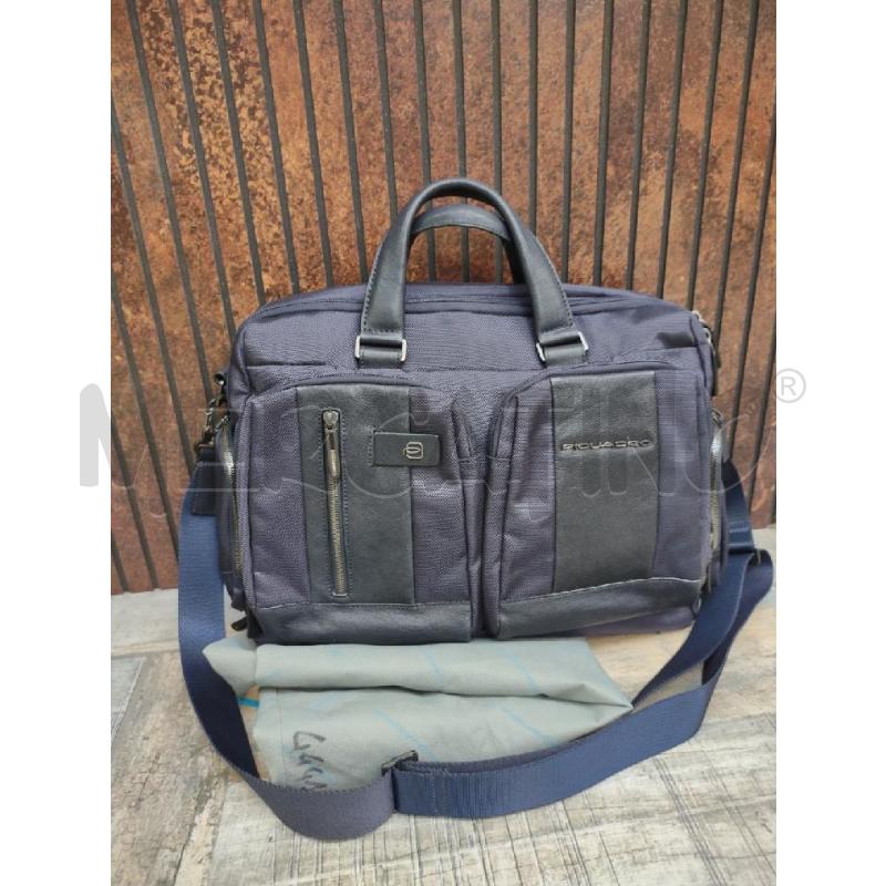 VALIGETTA 24 ORE PIQUADRO BLU PROFILI PELLE | Mercatino dell'Usato Settimo torinese 1