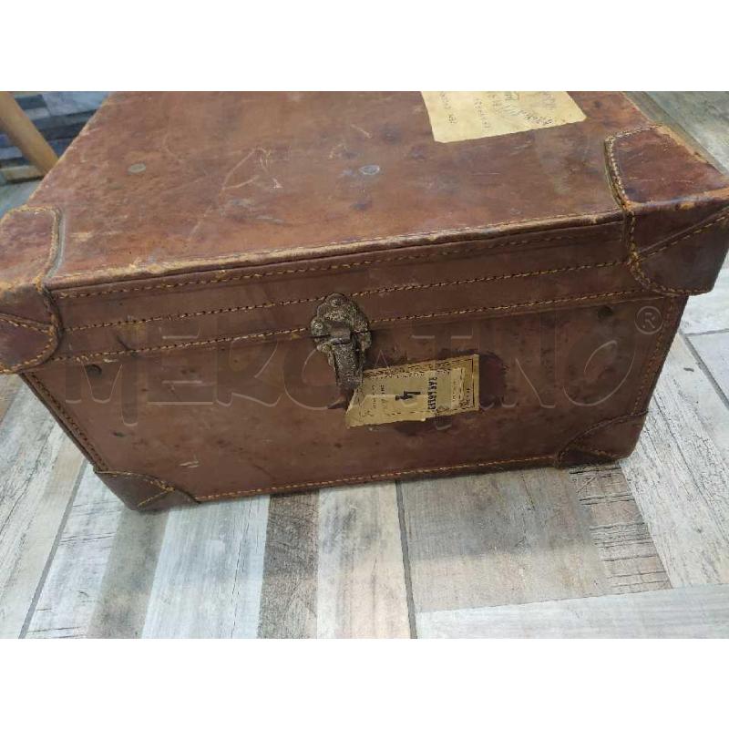 VALIGIA EPOCA IN CUOIO RIGIDA GRANDE | Mercatino dell'Usato Settimo torinese 4