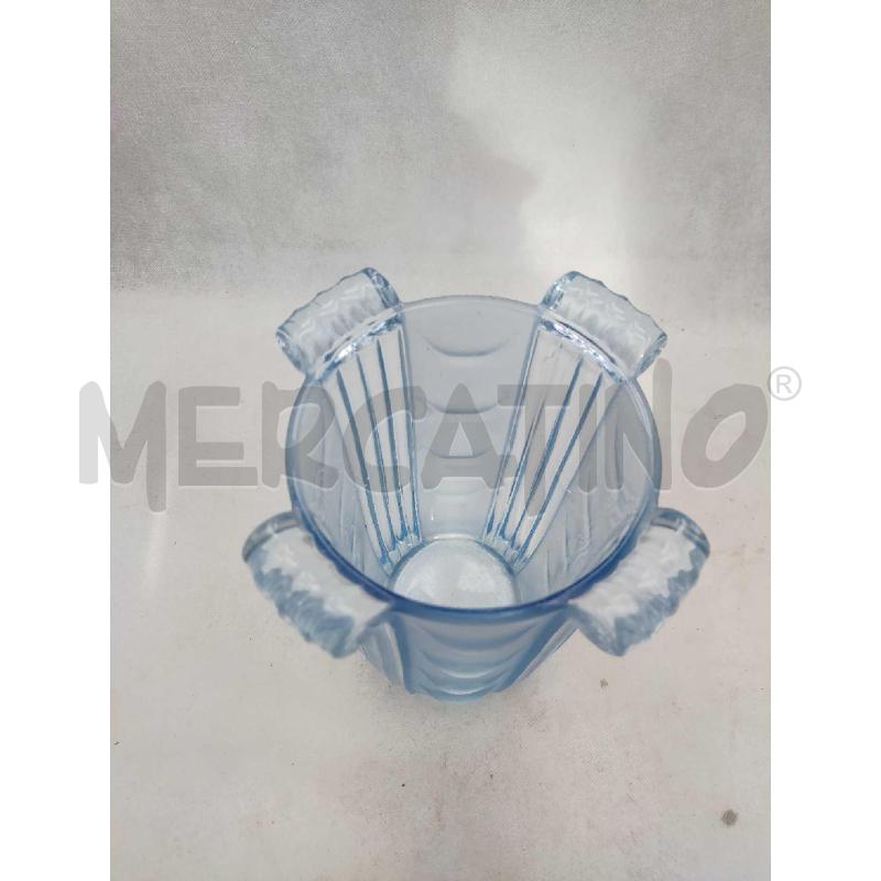VASO BLU TRASPARENTE FIORI | Mercatino dell'Usato Settimo torinese 2