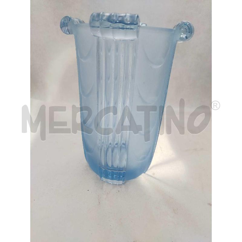 VASO BLU TRASPARENTE FIORI | Mercatino dell'Usato Settimo torinese 4