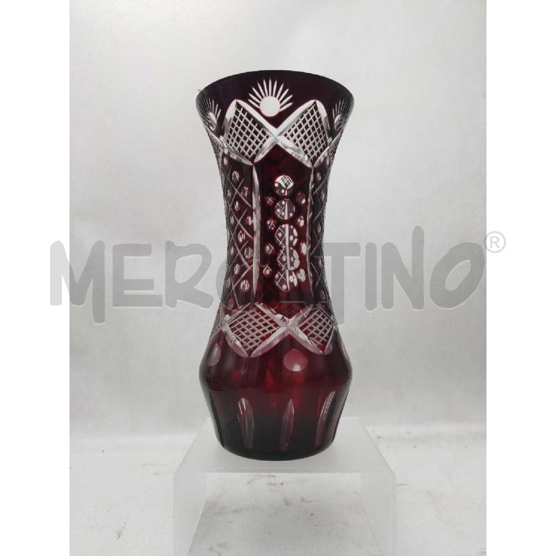 VASO BOEMIA ROSSO RUBINO | Mercatino dell'Usato Settimo torinese 1