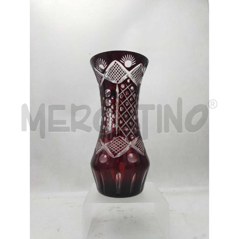 VASO BOEMIA ROSSO RUBINO | Mercatino dell'Usato Settimo torinese 2